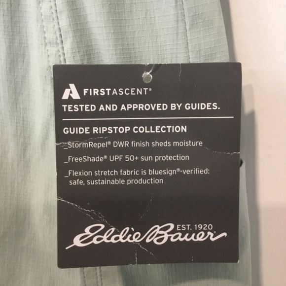 Eddie Bauer Guide  Ripstop Skort in Celadon.  Size 8.  NWT. - Picture 9 of 10